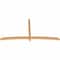 Ekena Millwork Bellingham Timber Gable Bracket, Western Red Cedar, 108"W x 54"H x 3 1/2"D x 3 1/2"F, 12/12 Pitch GBW108X54X0404BEL00SWR - alternate 3
